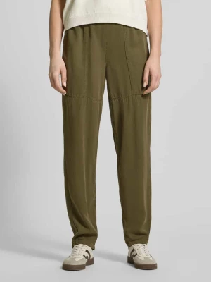 Spodnie materiałowe o kroju straight fit z czystego lyocellu model 'Maison' MOS MOSH