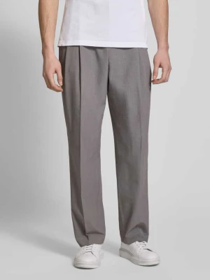 Spodnie materiałowe o kroju straight fit z dodatkiem wiskozy JAKE*S STUDIO MEN
