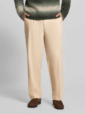 Spodnie materiałowe o kroju straight fit z dodatkiem wiskozy MCNEAL