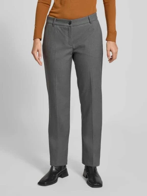 Spodnie materiałowe o kroju straight fit z dodatkiem wiskozy model ‘Maron’ BRAX