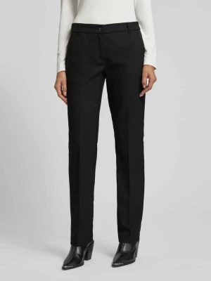 Spodnie materiałowe o kroju straight fit z dodatkiem wiskozy model ‘Maron’ BRAX