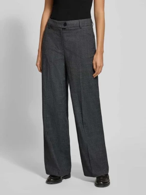 Spodnie materiałowe o kroju straight fit z dodatkiem wiskozy MORE & MORE