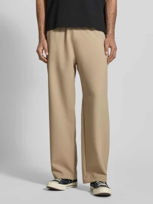 Spodnie materiałowe o kroju straight fit z dodatkiem wiskozy REVIEW