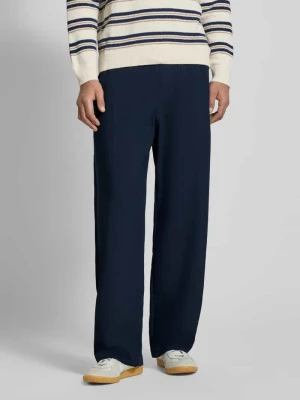 Spodnie materiałowe o kroju straight fit z dodatkiem wiskozy REVIEW