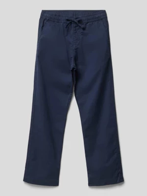 Spodnie materiałowe o kroju straight fit z elastycznym pasem Quiksilver