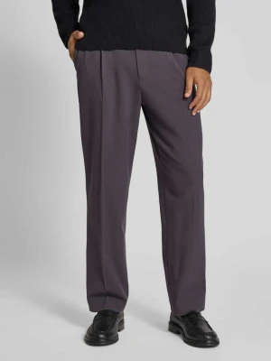 Spodnie materiałowe o szerokim kroju w kanty MCNEAL