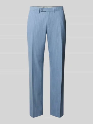 Spodnie materiałowe o kroju straight fit z kieszeniami z tyłu Christian Berg Men