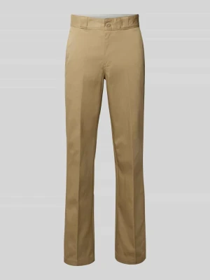 Spodnie materiałowe o kroju straight fit z kieszeniami z tyłu Dickies