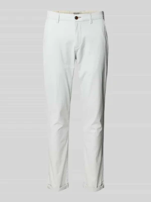 Spodnie materiałowe o kroju straight fit z mieszanki bawełny model ‘MARCO FURY’ jack & jones