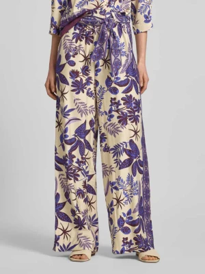 Spodnie materiałowe o kroju straight fit z mieszanki wiskozy model 'Vicky' LOLLYS LAUNDRY