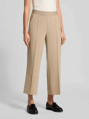 Spodnie materiałowe o prostym kroju z ozdobnym szwem Model 'Cameron' CAMBIO