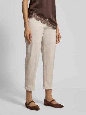 Spodnie materiałowe o kroju straight fit z wpuszczanymi kieszeniami model 'Ornela' STEHMANN