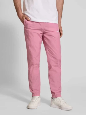 Spodnie materiałowe o kroju straight fit z wyhaftowanym logo model 'Nayla' Sergio Tacchini