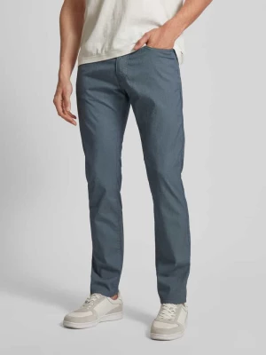 Spodnie materiałowe o kroju tapered fit z 5 kieszeniami model ‘Lyon’ Pierre Cardin