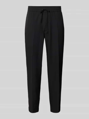 Spodnie materiałowe o kroju tapered fit z tunelem model 'T_FLEX' BOSS Green