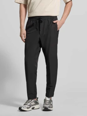 Spodnie materiałowe o kroju tapered fit z tunelem model 'T_FLEX' BOSS Green