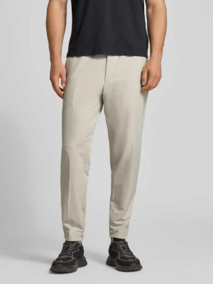 Spodnie materiałowe o kroju tapered fit z tunelem model 'T_FLEX' BOSS Green