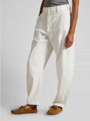 Spodnie materiałowe o kroju tapered z czystej bawełny Polo Ralph Lauren