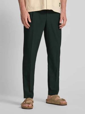 Spodnie materiałowe o kroju tapered z wiskozy model 'LEROY' Selected Homme