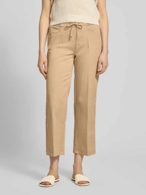 Spodnie materiałowe o kroju wide fit w długości 7/8 model 'Sue' TONI