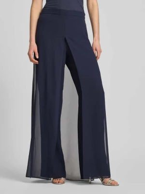 Spodnie materiałowe o kroju wide fit w półprzezroczystym stylu Vera Mont