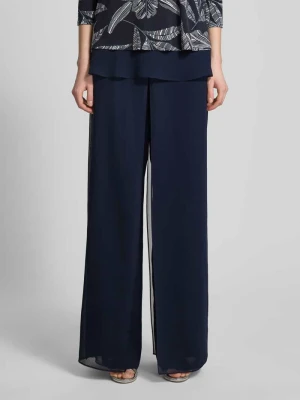 Spodnie materiałowe o kroju wide fit w półprzezroczystym stylu Vera Mont