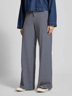 Spodnie materiałowe o kroju wide fit z elastycznym pasem Review