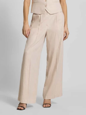 Spodnie materiałowe o kroju wide fit z mieszanki wiskozy model „Dazia” b.Young