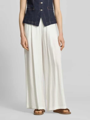 Spodnie materiałowe o kroju wide fit z mieszanki wiskozy model 'Frencis' STEHMANN