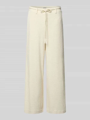 Spodnie materiałowe o kroju wide fit z mieszanki wiskozy model 'Lumina' Ichi