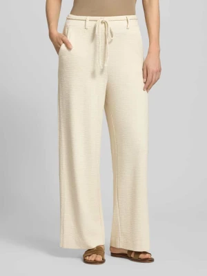 Spodnie materiałowe o kroju wide fit z mieszanki wiskozy model 'Lumina' Ichi