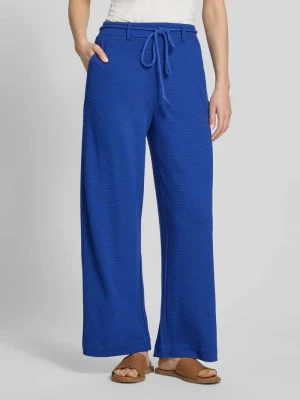 Spodnie materiałowe o kroju wide fit z mieszanki wiskozy model 'Lumina' Ichi