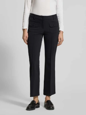 Spodnie materiałowe o rozkloszowany kroju z kieszeniami z patką model ‘Farah’ CAMBIO