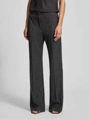Spodnie materiałowe o rozkloszowanym kroju z błyszczącym efektem YAS