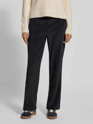 Spodnie materiałowe o rozkloszowanym kroju z imitacji sztruksu model ‘Magdalene’ ZABAIONE