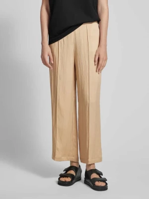 Spodnie materiałowe o rozkloszowanym kroju z przeszytymi kantami Zero