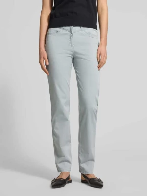 Spodnie materiałowe o rozkloszowanym kroju z wpuszczanymi kieszeniami model ‘Laura’ Raphaela By Brax