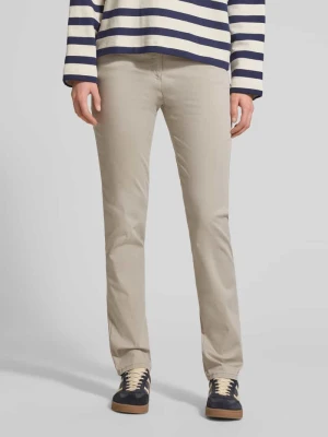 Spodnie materiałowe o rozkloszowanym kroju z wpuszczanymi kieszeniami model ‘Laura’ Raphaela By Brax