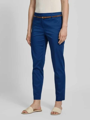 Spodnie materiałowe o skróconym kroju slim fit Christian Berg Woman