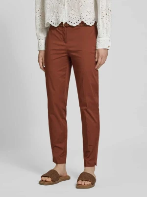 Spodnie materiałowe o skróconym kroju slim fit Christian Berg Woman