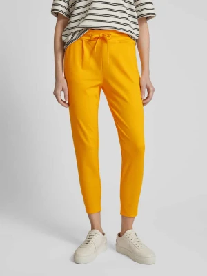 Spodnie materiałowe o skróconym kroju tapered fit model ‘KATE’ Ichi