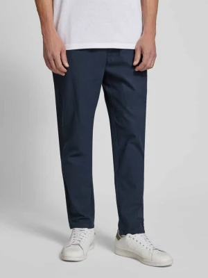 Spodnie materiałowe o skróconym kroju z mieszanki bawełny i lnu model ‘LINUS’ Only & Sons