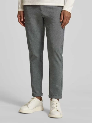 Spodnie materiałowe o skróconym kroju z wpuszczanymi kieszeniami w stylu francuskim lindbergh