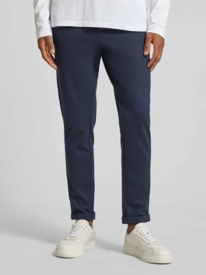 Spodnie materiałowe o skróconym kroju z wpuszczanymi kieszeniami w stylu francuskim lindbergh