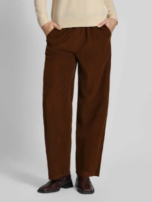 Spodnie materiałowe o szerokim kroju i z fakturowanym wzorem model ‘Mara’ ZABAIONE