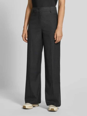 Spodnie materiałowe o szerokim kroju w kant Christian Berg Woman Selection