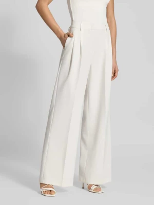 Spodnie materiałowe o szerokim kroju w kanty Christian Berg Woman Selection