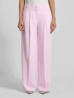 Spodnie materiałowe o szerokim kroju w kanty Marc Cain