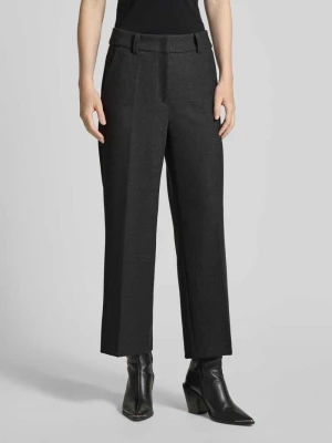 Spodnie materiałowe o szerokim kroju z dodatkiem wiskozy model ‘California’ CAMBIO