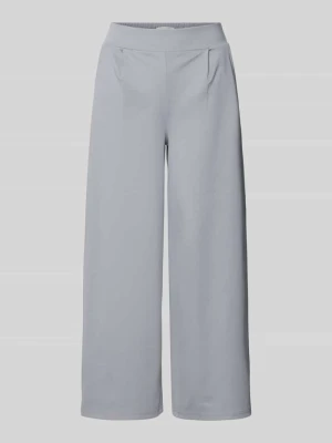 Spodnie materiałowe o szerokim kroju z dodatkiem wiskozy model ‘Kate’ Ichi